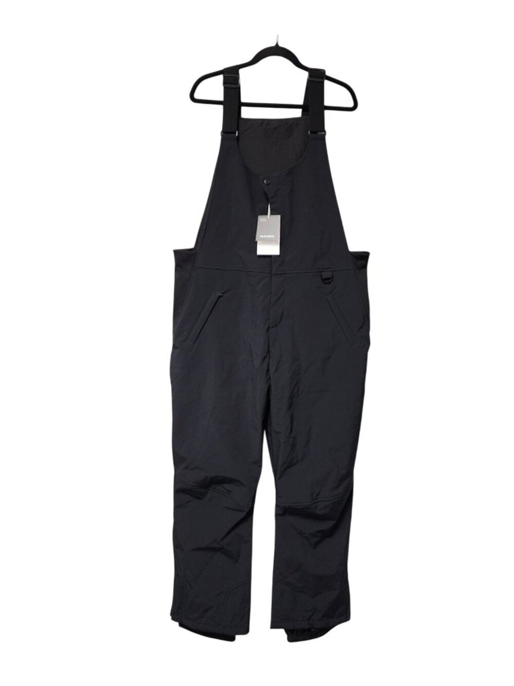Black Waterproof Snow Bib Overalls  Adjustable Straps & Functional Size XXXL
